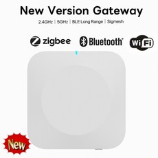 EZAIOT Tuya ZigBee 스마트 TRV 온도 조절 밸브 온도 조절기 라디에이터 액추에이터 온도 컨트롤러 음성 Alexa Google Home Alic, 6)Zigbee Bluetooth Hub