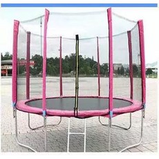 실외 트램폴린 에어로빅 실내 캠핑장 놀이기구 성인, 강화형 10피트 3.06m 핑크