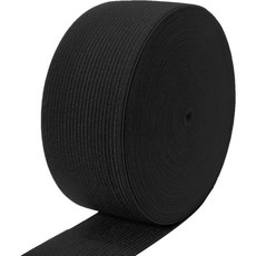 두꺼운 고탄성 밴드 가로 4/6/8/10/15/20/25/30/40/50mm 세로 400cm, 1개, 블랙25mmx400cm