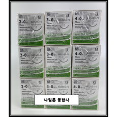 [3박스 이상 무료배송] 위고 WEGO NYLON 나일론 봉합사 (2/0 3/0 4/0) (12개입), 나일론 4/0, 12개