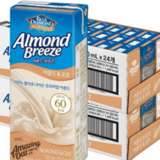 담백한 아몬드브리즈 아몬드&오트 190ml, 72개