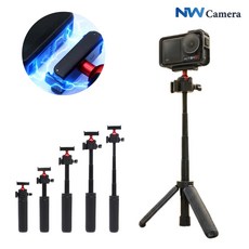 DJI 오즈모 액션6 삼각대 셀카봉 4단 퀵릴리즈 볼헤드 타입 마그네틱, 1개, 오즈모액션6 퀵릴리즈타입 4단 삼각대