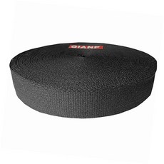 QIANF 2.5cm(1인치) 블랙 헤비 코튼 웨빙 25야드 가방 백팩 스트랩 벨트 토트백 핸들 애완동물 칼라 패브릭 지갑 제작 공예