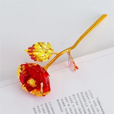 인공 장미 호일 꽃 발렌타인 데이 웨딩 연인 위한 휴일 24k 황금, [05] rose red box1