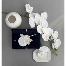 호접 부자재 조화 설날 새해 추석 명절 어버이날 답례품 보자기 포장 소품 장식, 화이트