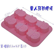 大牌 雪人頭矽膠模具, 1個
