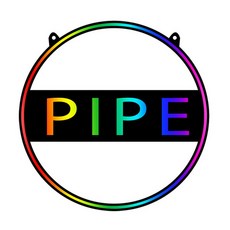 오픈 네온사인 조명 카페 패스트푸드 LED 무선 매장 리모콘 원형 파이프, 1개, RGB