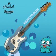 벤티볼리오 산리오캐릭터즈 베이스기타 SP2W Hangyodon 한교동, 1개, Hangyodon (한교동)