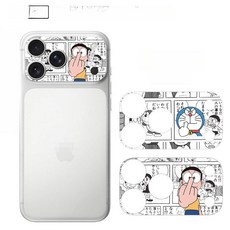 아이폰17프로렌즈스티커 17후면필름스티커 1 보호스티커, iphone air, 1개, 중지 도라에몽