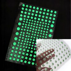 에폭시 야광(축광)입체원형스티커 (원형 140pcs/1장 ) 에폭시야광스티커 에폭시축광스티커 입체야광스티커