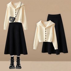 여성세트 여성투피스 여성가디건 + 니트스커트 여성니트 롱스커트 ZBW26011967 69