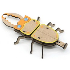 사슴벌레 기어 장난감 만들기 태엽 움직임 원리 학습 교구 1인용 놀이키트 과학교구, 1개