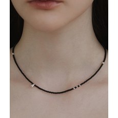 TATIANA (실버925) 해피 빈 비즈 목걸이 NZ2441