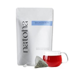 100% 오키나와산 natoha 흑삼차 릴렉스 2gX10포 5L분 카페인 프리 흑삼 레몬그라스 알로에 티백 농약 미사용