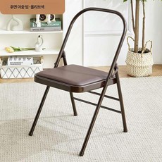 접이식 필라테스 의자 실내 수평 스트레칭 체어 보조 가정용 코어 요가 운동 밸런스 전신, 브라운, 1개