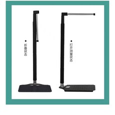 키측정기 보건실 체중계 건강검진 가정용, 14 검은색과 흰색 파란색 철판면 금속막대 키 7019, 기타