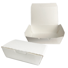 【盒作社】空白自扣大點心盒#台灣製造/早餐店愛用款/外帶餐盒/一次性餐盒/紙餐盒/環保餐盒/可超取/可宅配, 1個, 空白自扣大點心盒(1條100入), 100