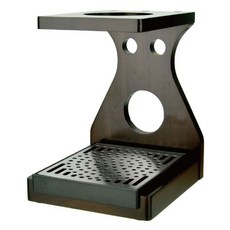 TIAMO 原木質感濾杯架 附滴水盤 胡桃色 HK0093WA, 1個, HK0093WA 胡桃色