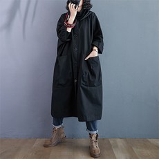 DONIWA 女士 Overfit Field 連帽 Field 長款夾克 Lead ZA26