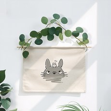 wonderful live 패브릭 배전함 두꺼비집 가리개 벽인테리어 분전함 인터폰 가리개, 토토로-1