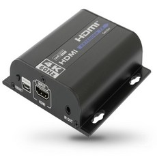HDMI 연장기 4K 송수신기 리모콘제어 리피터 거리연장 고해상도 익스텐더 증폭기, 4K 60Hz HDMI 리피터 송수신기 세트