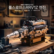자동차 엔진 모형 차량 조립식 모터 교육용 교구, K. RR 스포츠카 엔진(733)