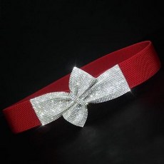 공연 라틴 스팽글 리본 벨트 장식 소품 밴딩 방송 큐빅 스포츠 무대, C. 레드