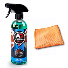 AD 오토브라이트 크리스탈 유리세정제+와플유리타월, 1개, 500ml