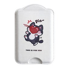 까사루미 자력강화 갤럭시 맥세이프 가죽 카드지갑, 1개, 08 사랑의총 커플B