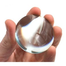 EISCO 원형 이중 볼록 고광도 유리 렌즈 - 직경 2인치50mm - 초점 거리 50mm - 두께 약 15mm., Round Double Convex High Optic, 1개
