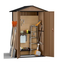 레드와이 조립식창고 4x3 조립이 쉬운 스틸창고 프리미엄 야외 미니 소형 이동식 간이 전원주택, 옵티머스 스틸4x3(브라운)