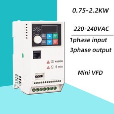 펌프 VFD 1 단계 220V 0.751.52.2KW 12357HP 가변 주파수 드라이브 변환기 모터 속도 벡터 제어 인버터, 01 1PH 220VAC, 01 3PH 220VAC, 01 3PH 220VAC