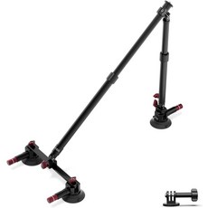 NEEWER 60cm 1kg CA166 트리플 흡반카 마운트 키트 알루미늄 합금 연장 폴 2개NATO