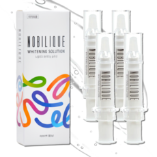 노빌리끄 화이트닝 솔루션 셀프 치아미백제, 4개, 5g