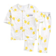 그린베베 영유아 여름용 레몬트리 면 내의(7부)