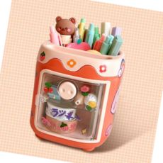 데스크테리어 데스크트레이 아크릴 연필통 거치대, 퍼플