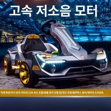 PHYCO 고카트 전기 전동 카트 자동차 전동휠, 듀얼 드라이브, 1개, 페인티드 그레이