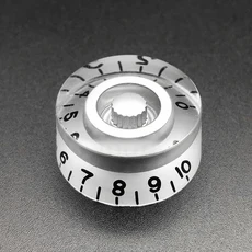 멀티 컬러 LP 일렉트릭 기타 볼륨 톤 손잡이 탑 햇 스트레이트 기타 속도 조절 손잡이 아크릴 100 개, [23] B Silver With BK