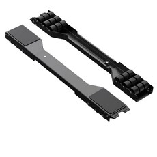 萬向移動家具腳墊 360度滾輪墊片 冰箱洗衣機通用, 黑色, 1套