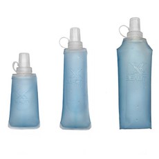 엑스뷰티 식약처합격 소프트플라스크 150 250 500 러닝 등산 마라톤 스포츠 물병 물통 BPA FREE, 1개, 250ml, 소프트플라스크 스카이블루