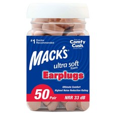 Macks 울트라 귀마개, 1개, 100개입