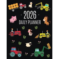 (영문도서)Farm Planner 2026: Cool Daily Agenda for 2026 Scheduler With Tractors & Funny Fa... Paperback, Semsoli, English, 9781965994719
