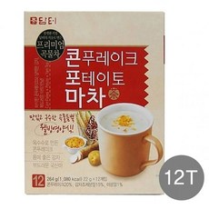 담터 콘푸레이크 포테이토마차 12T 1개, 22g, 1