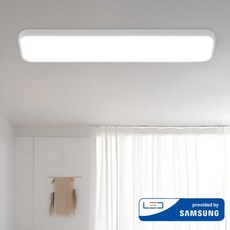 삼성 국산 LED 더 뉴슬림 욕실등 조명 플리커프리 30W (설치설명서 포함)., 화이트