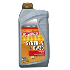 易油網 ARDECA SYNTH-V 0W30 全合成機油 引擎保護、低溫啟動、節省燃油、減少磨損, 1個