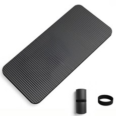 모션웰 필라테스 강사가 판매하는 두꺼운 팔꿈치 요가 매트, 블랙, 1개