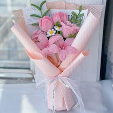 꽃다발 키트 세트 조화 선물 부케 패키지 미술 기념일 공예 diy 행사 공연 축하 졸업, 스타일 D