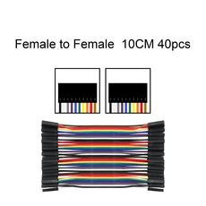 뒤퐁 라인 점퍼 와이어 10CM/20CM/30CM 수-수/수-암/수-수 Arduino DIY 키트용 뒤퐁 케이블 40 개, 07 F-F 10CM