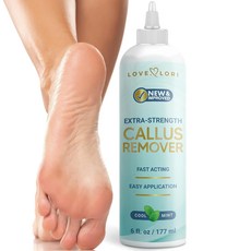발용 굳은살 제거제 (추가 강도) 발 젤 - 스크러버 페디큐어 스파 도구 6온스, Callus Remover Gel, 1개