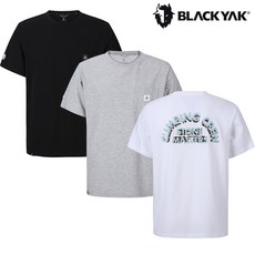 [블랙야크] 25년SS 공용 하절기 클라이밍 공용 아치 레터링 반팔티 1BYRTMU908